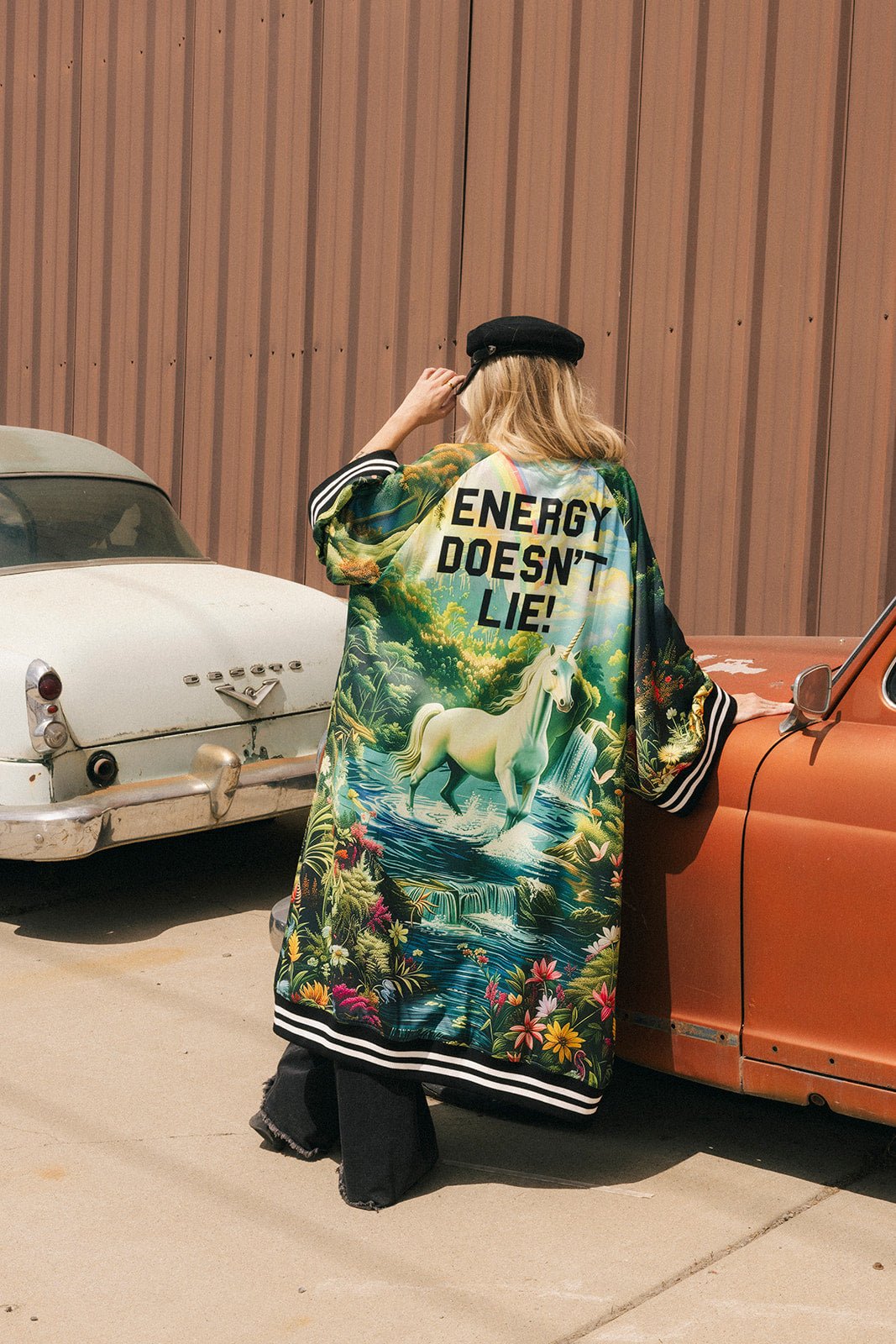 Energy Doesn't Lie Zip-Up Kimono Bomber - Dressed in Lala