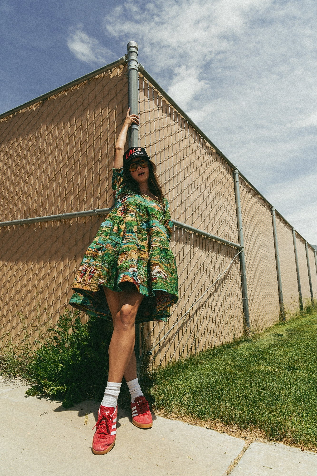 Estate Sale Jacquard Babydoll Dress in Grass is Greener - Dressed in Lala