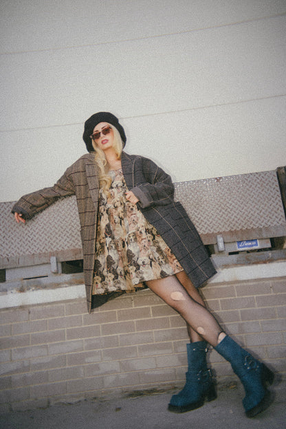 Estate Sale Jacquard Mini Dress in Sit Stay Slay - Dressed in Lala