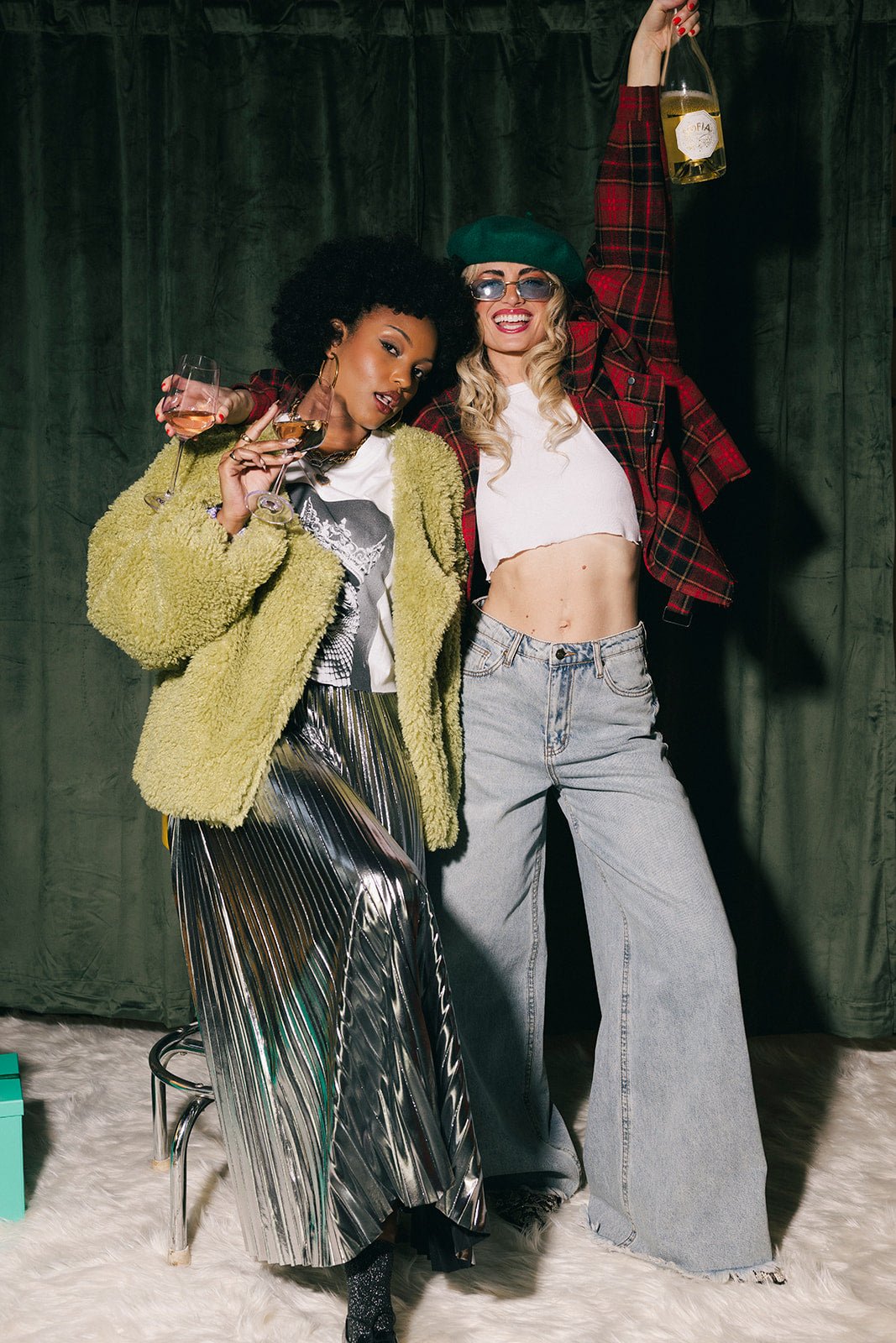 Fan Theories Faux Fur Coat - Dressed in Lala