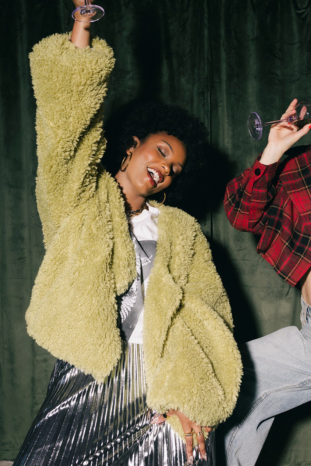 Fan Theories Faux Fur Coat - Dressed in Lala