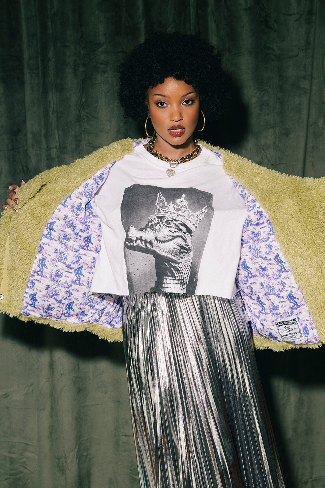 Fan Theories Faux Fur Coat - Dressed in Lala