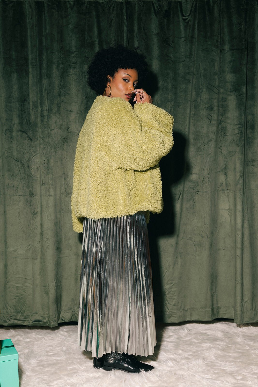 Fan Theories Faux Fur Coat - Dressed in Lala