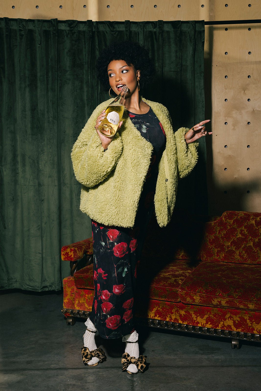 Fan Theories Faux Fur Coat - Dressed in Lala