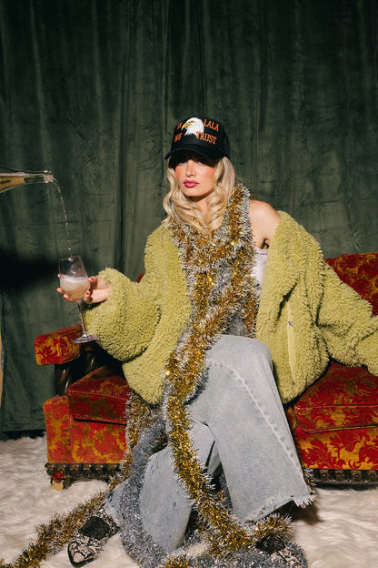 Fan Theories Faux Fur Coat - Dressed in Lala