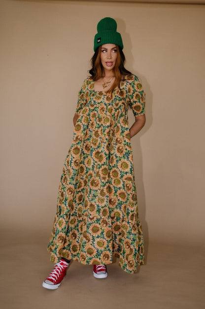 Feels Like Sunshine Jacquard Maxi Dress - Dressed in Lala