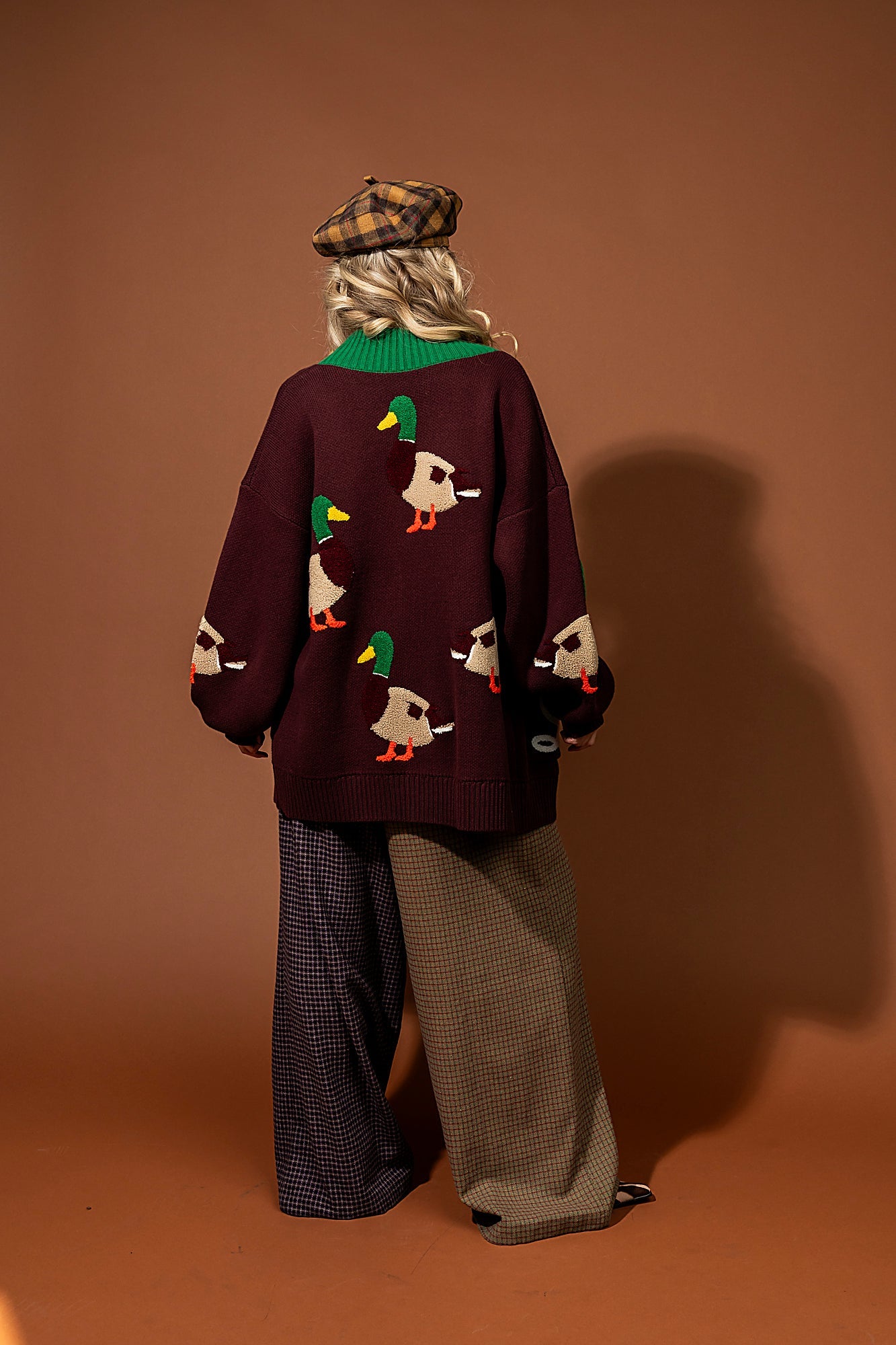 For Duck's Sake Patched Varsity Cardigan *SHIPS 9/29* - Dressed in Lala