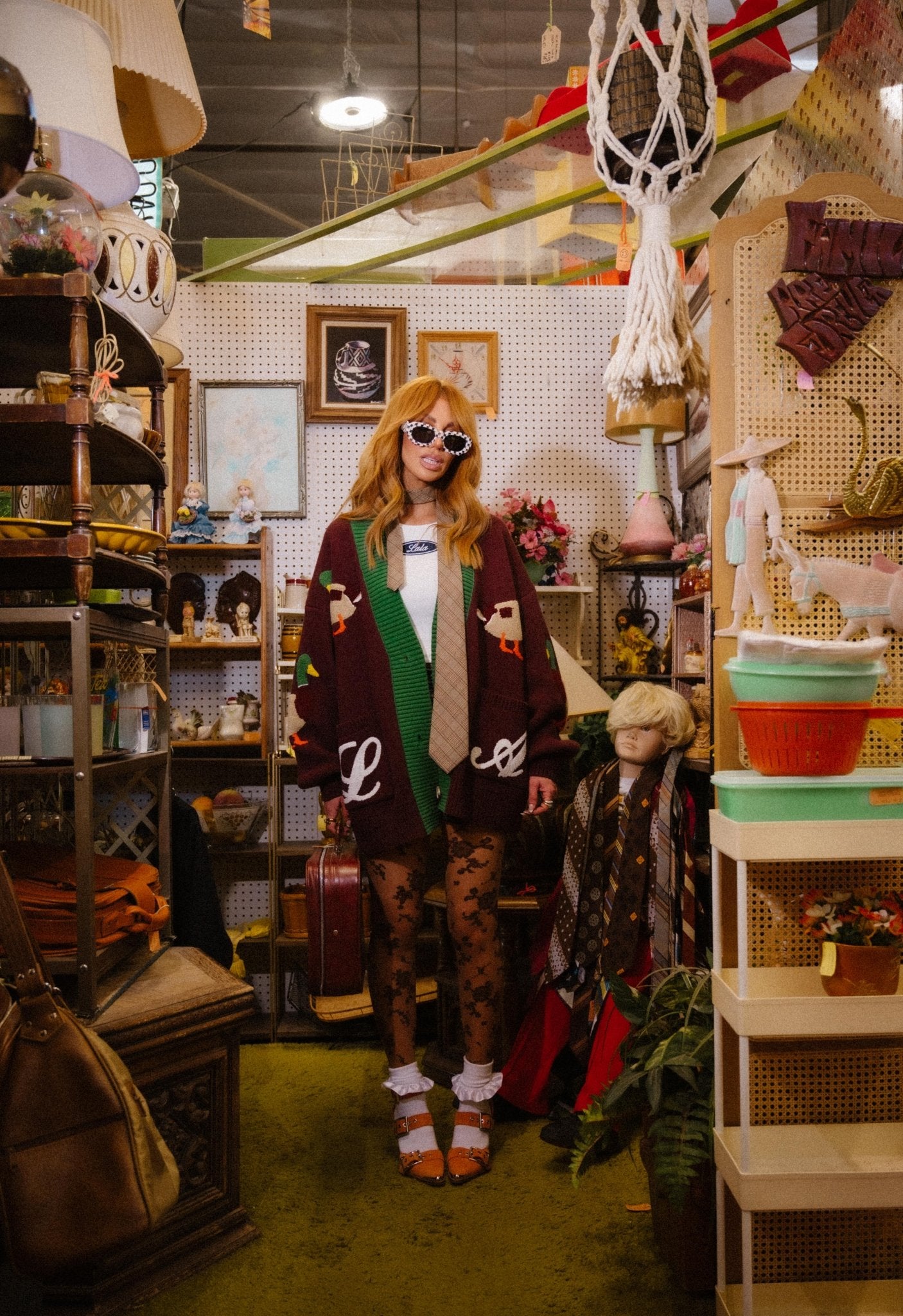 For Duck's Sake Patched Varsity Cardigan *SHIPS 9/29* - Dressed in Lala