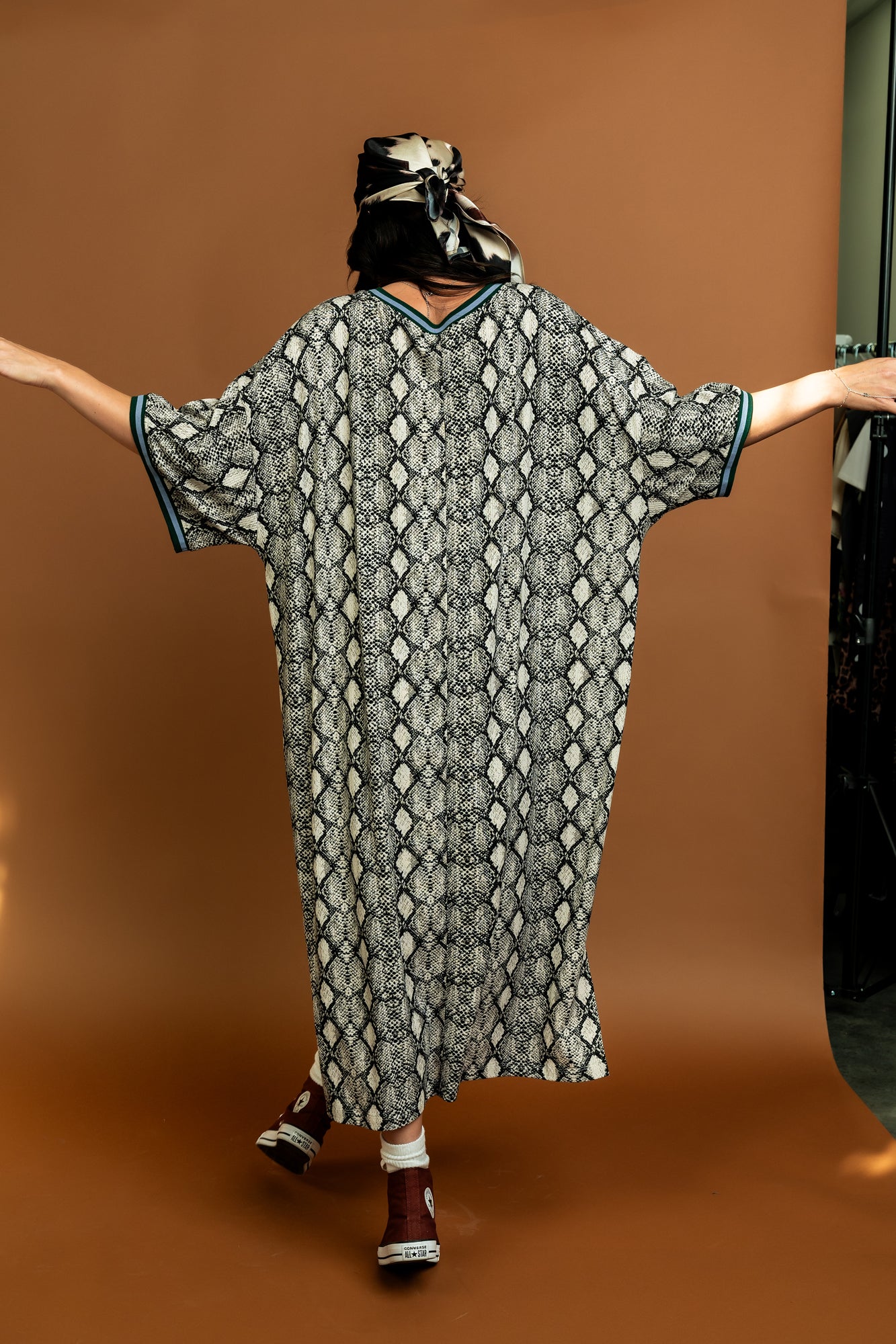 Frankie Oversized T-Shirt Dress in Cobra - Dressed in Lala