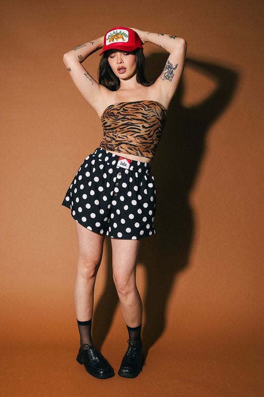 Gemini Moon Polka Dot Boxer Shorts - Dressed in Lala