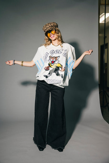 Go Get Em Split Muscle Tee - Dressed in Lala