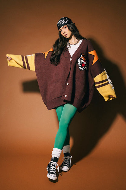 Go Get Em Tiger Varsity Cardigan - Dressed in Lala