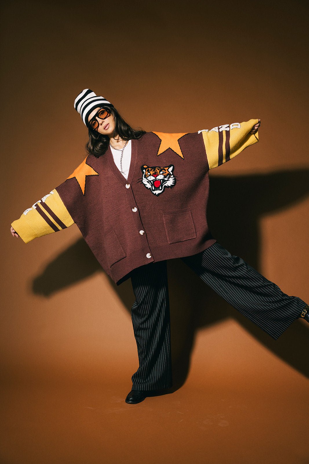 Go Get Em Tiger Varsity Cardigan - Dressed in Lala