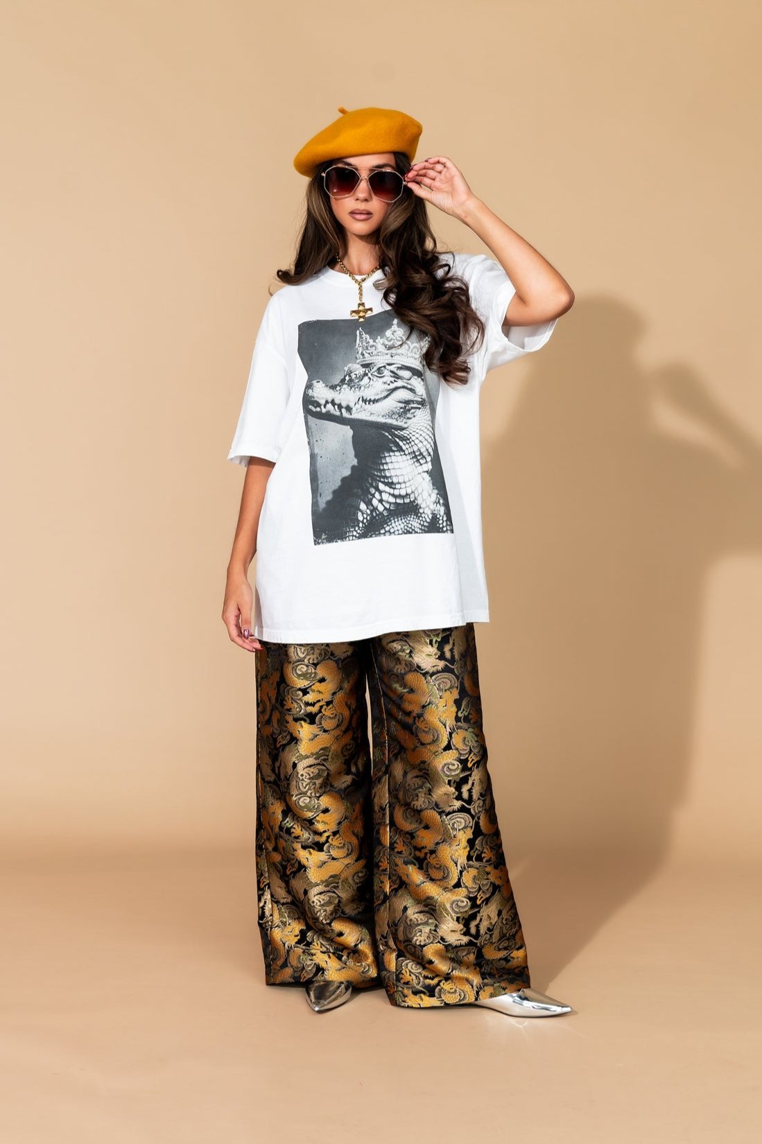 Golden Dragon Brocade Trousers - Dressed in Lala