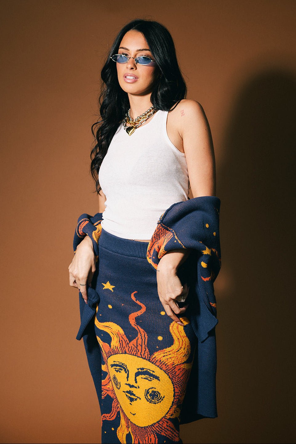 Golden Hour Knit Midi Skirt - Dressed in Lala