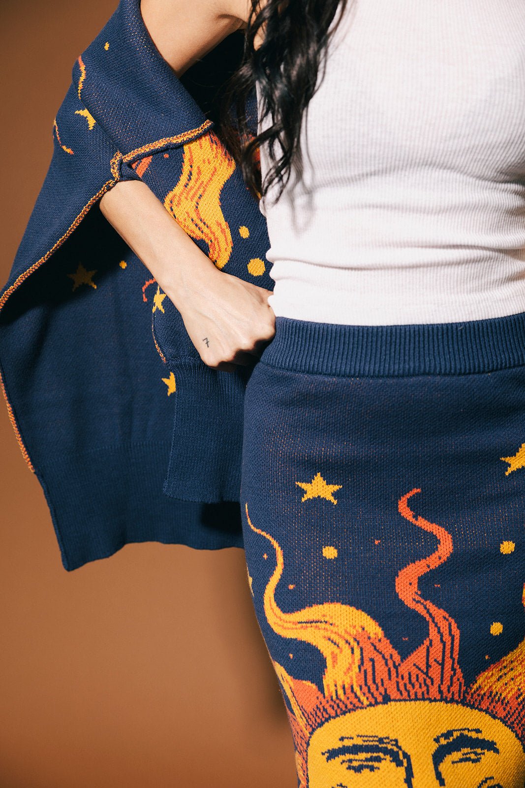 Golden Hour Knit Midi Skirt - Dressed in Lala