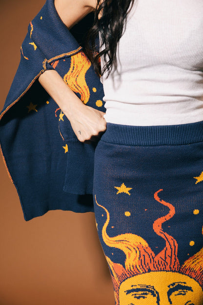 Golden Hour Knit Midi Skirt - Dressed in Lala