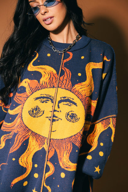 Golden Hour Oversized Sweater - Dressed in Lala