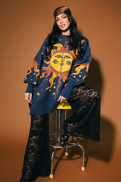 Golden Hour Oversized Sweater - Dressed in Lala
