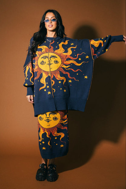 Golden Hour Oversized Sweater - Dressed in Lala