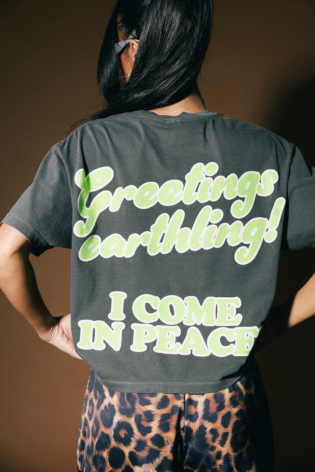 Greetings Earthling Alien Boxy Tee - Dressed in Lala