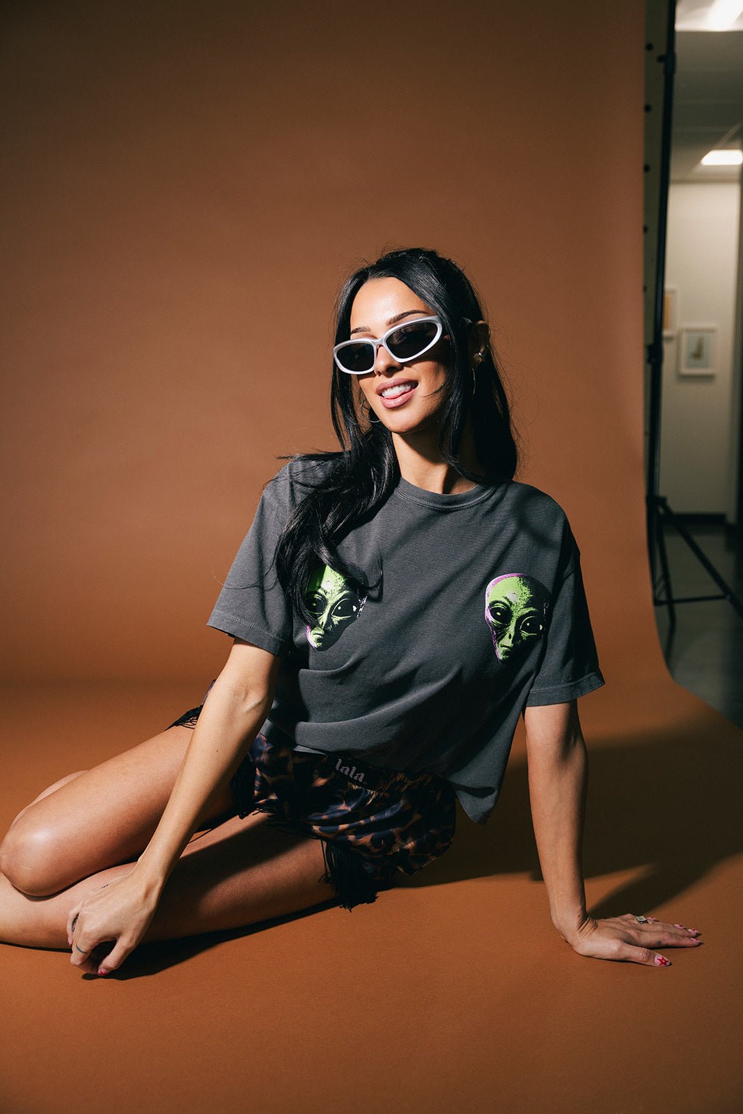 Greetings Earthling Alien Boxy Tee - Dressed in Lala
