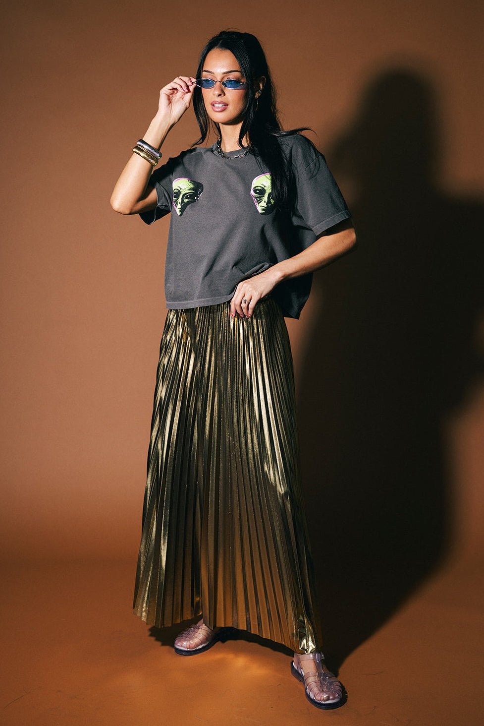Greetings Earthling Alien Boxy Tee - Dressed in Lala