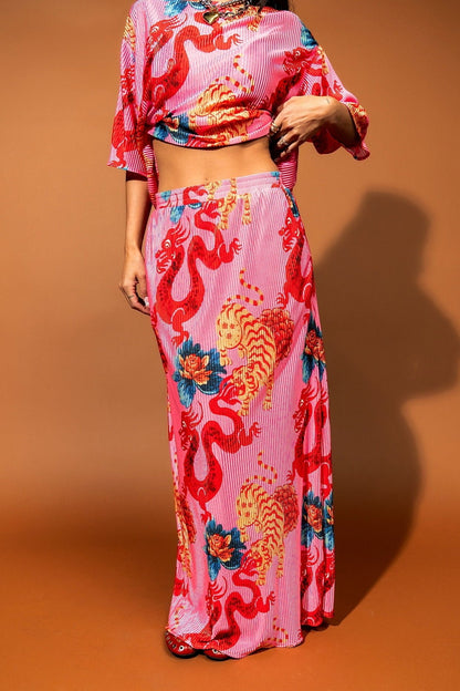 Grunge Girl Plisse Set in Year of the Dragon - Dressed in Lala