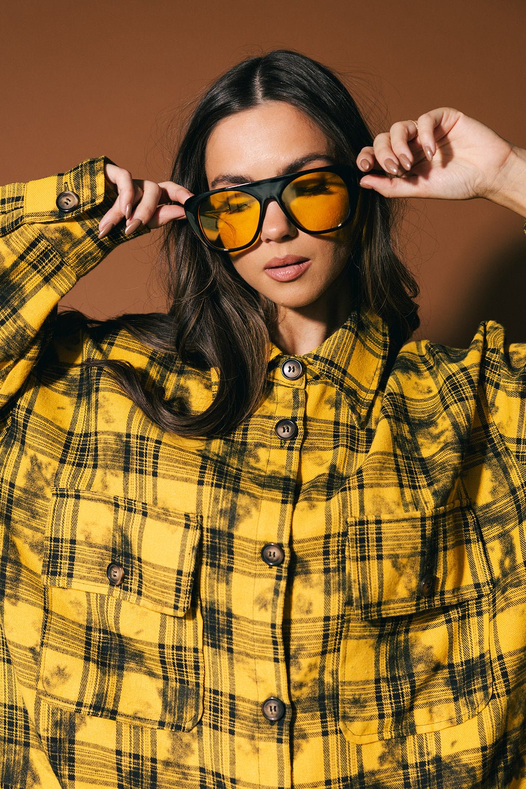 Grunge Flannel - Oversized Shirt Dress | Lala Original S/M Grunge Flannel - Oversized Shirt Dress | Lala Original S/M