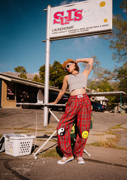 Happy Chance Boxer Pants in Down Bad Plaid *SHIPS 10/8* - Dressed in Lala