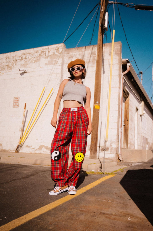 Happy Chance Boxer Pants in Down Bad Plaid *SHIPS 10/8* - Dressed in Lala