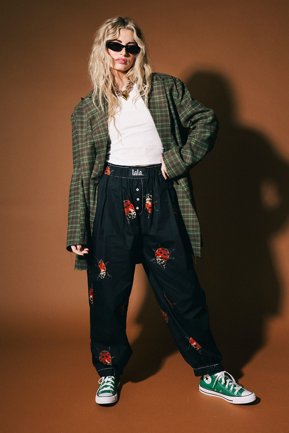 Happy Chance Boxer Pants in Lucky Ladybugs - Dressed in Lala