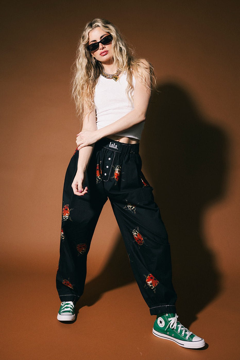 Happy Chance Boxer Pants in Lucky Ladybugs - Dressed in Lala