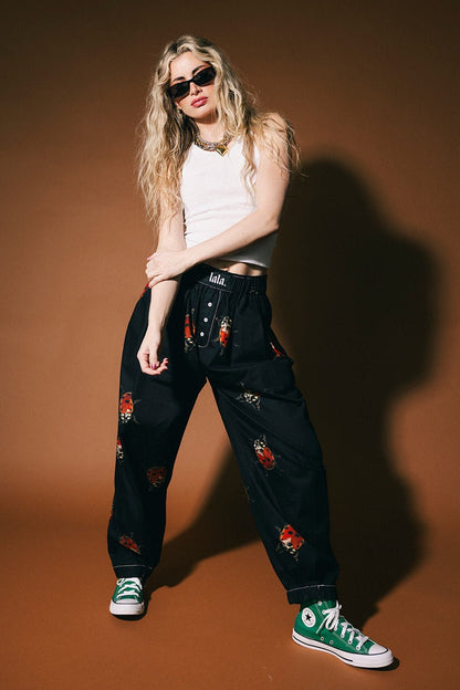 Happy Chance Boxer Pants in Lucky Ladybugs - Dressed in Lala