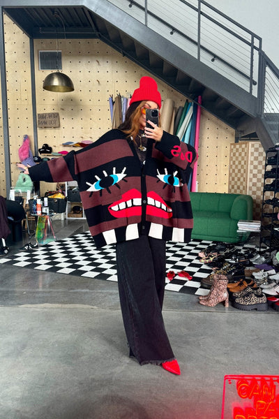 Here's To The Weirdos Oversized Cardigan – Dressed in Lala