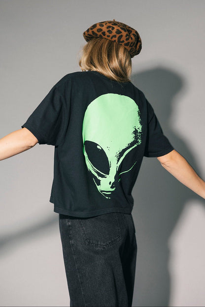 I Come in Peace Alien Boxy Tee - Dressed in Lala