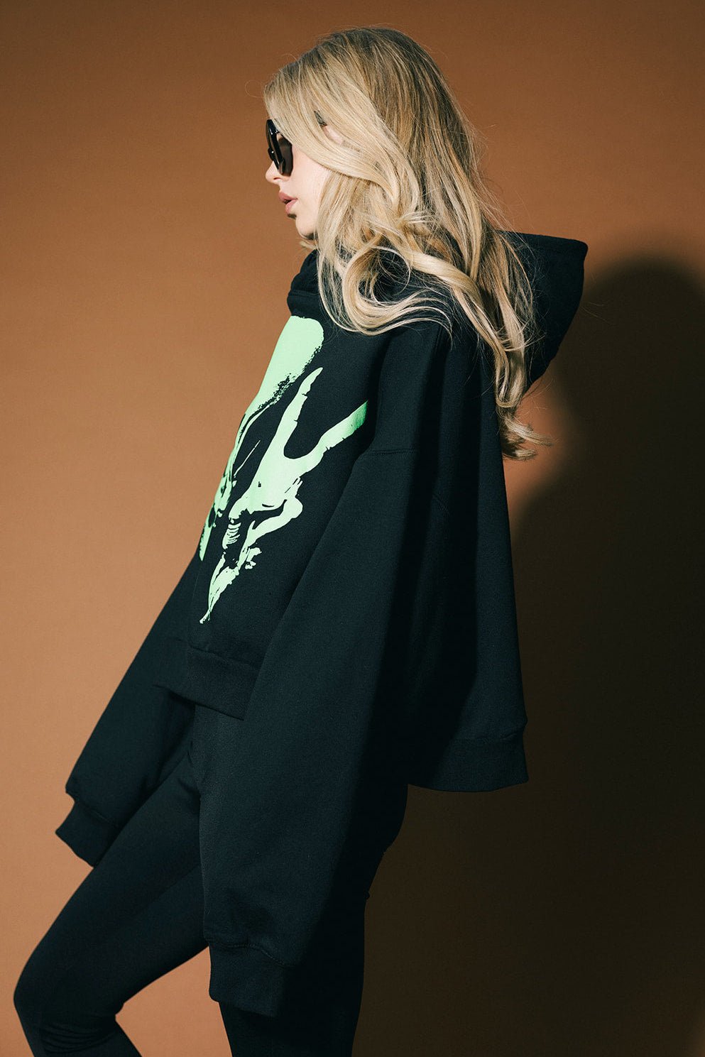 I Come in Peace Alien Cropped Hoodie - Dressed in Lala