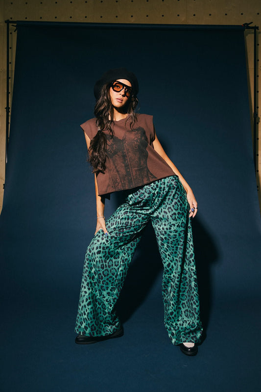 I Do What I Want Cropped Cutoff Corset Sweatshirt in Chocolate - Dressed in Lala