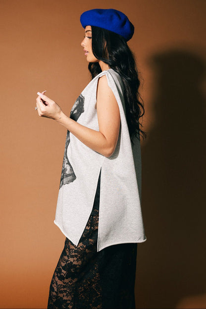 I Do What I Want Cut Off Corset Sweatshirt - Dressed in Lala