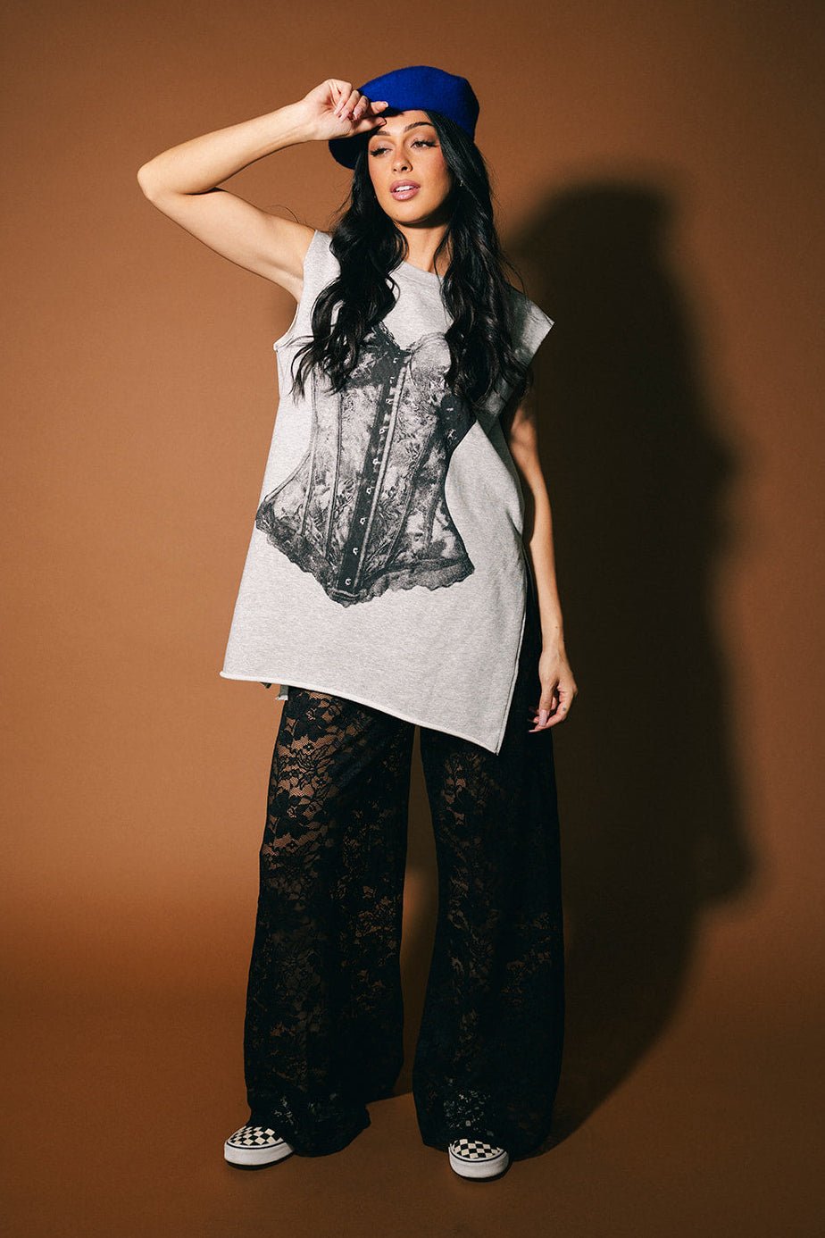 I Do What I Want Cut Off Corset Sweatshirt - Dressed in Lala