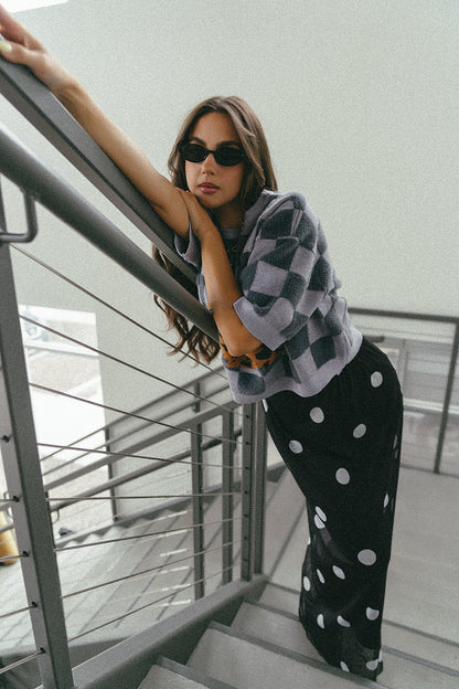 I Love Paris Polka Dot Mesh Maxi Skirt - Dressed in Lala