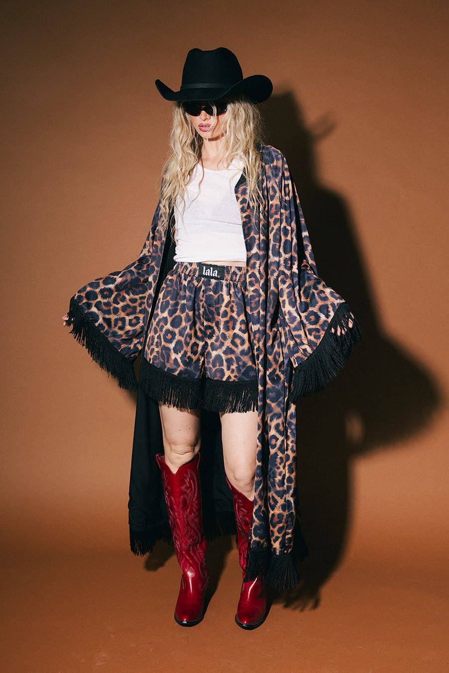 I Love Your Aura Leopard Fringe Boxer Shorts - Dressed in Lala
