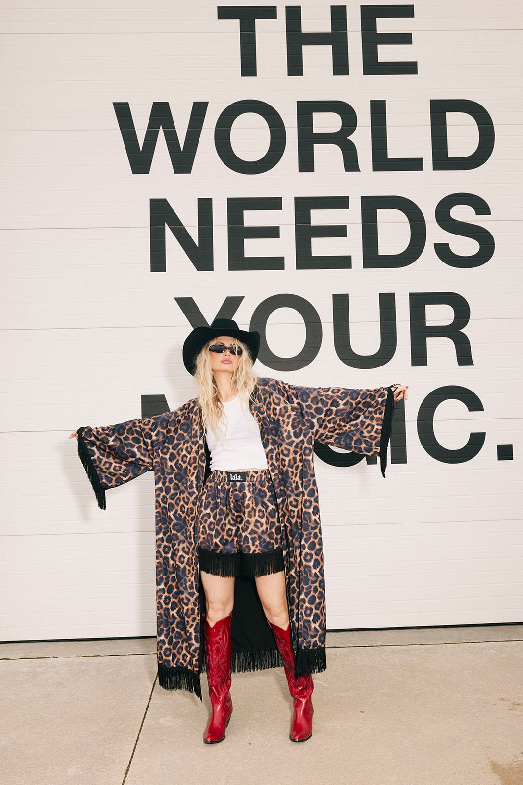 I Love Your Aura Leopard Fringe Kimono - Dressed in Lala