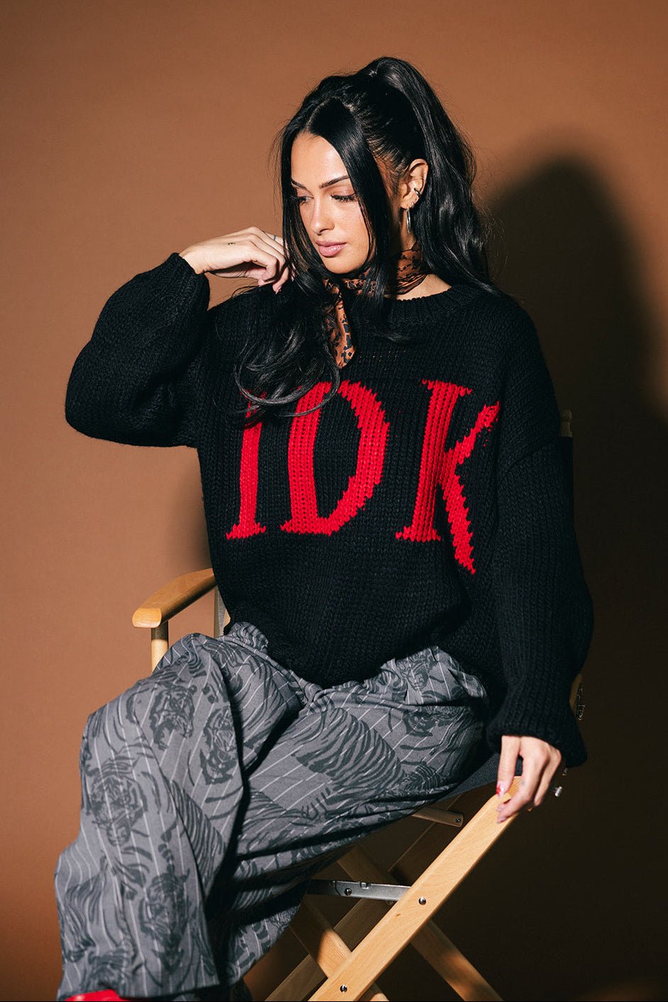 IDK Chunky Slouchy Knit - Dressed in Lala