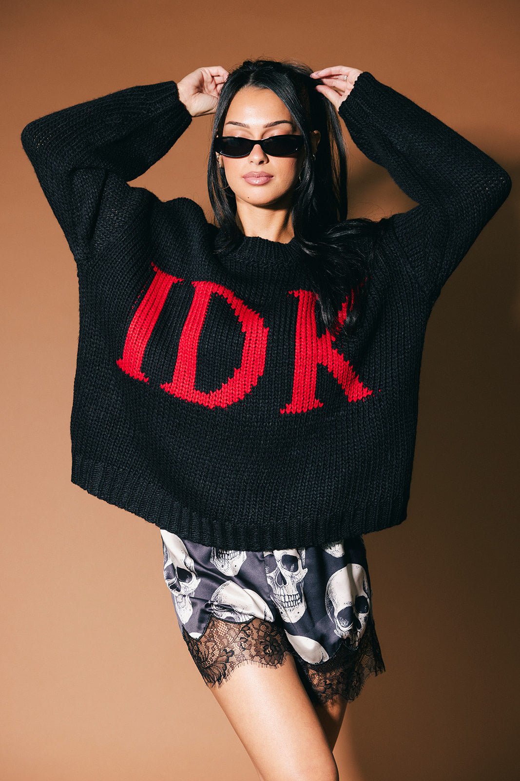 IDK Chunky Slouchy Knit - Dressed in Lala