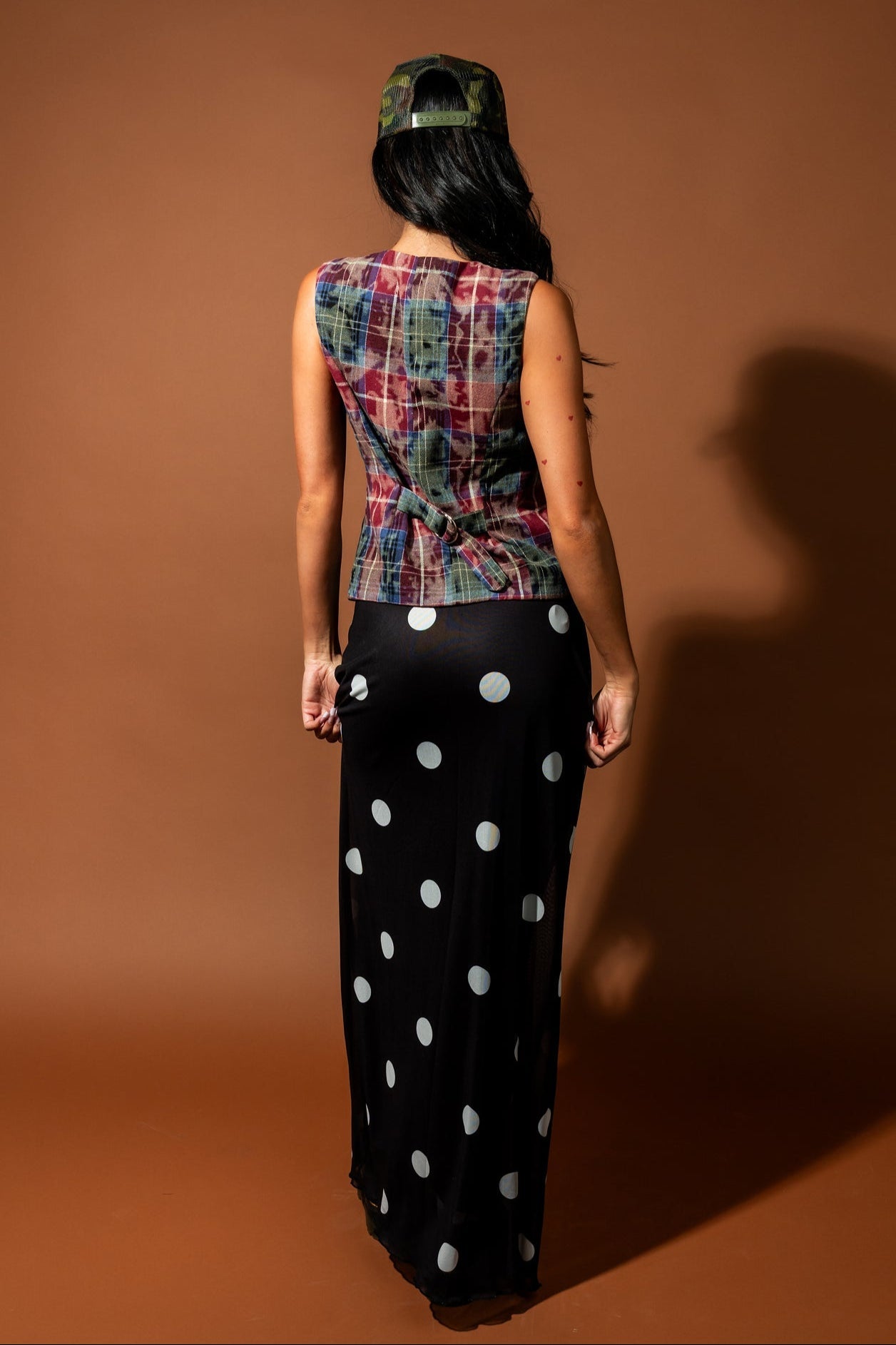Indie Sleaze Half + Half Waistcoat Vest - Dressed in Lala