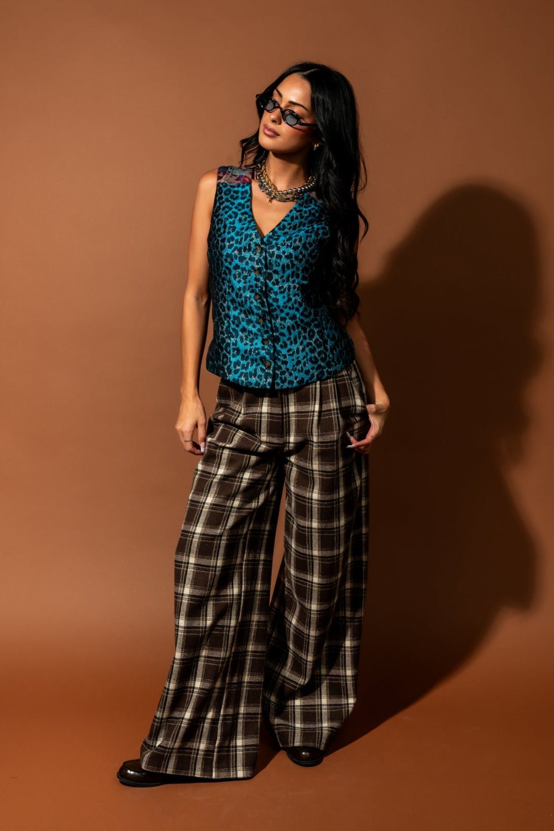 Indie Sleaze Half + Half Waistcoat Vest - Dressed in Lala