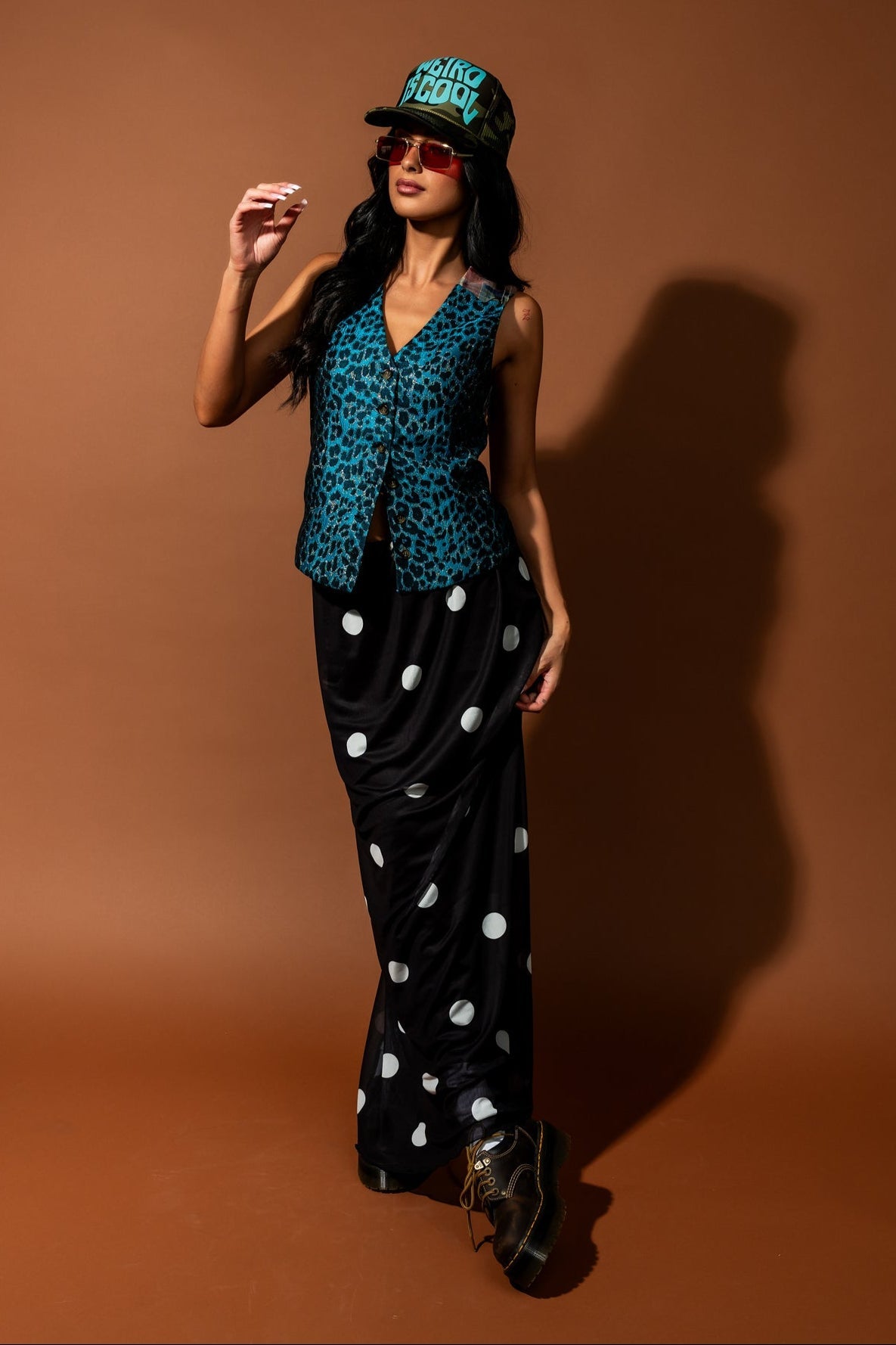 Indie Sleaze Half + Half Waistcoat Vest - Dressed in Lala