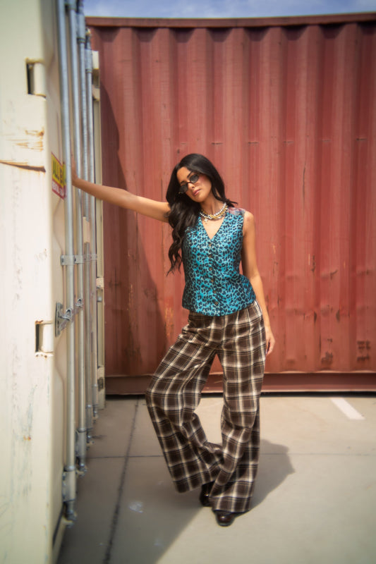 Indie Sleaze Half + Half Waistcoat Vest - Dressed in Lala