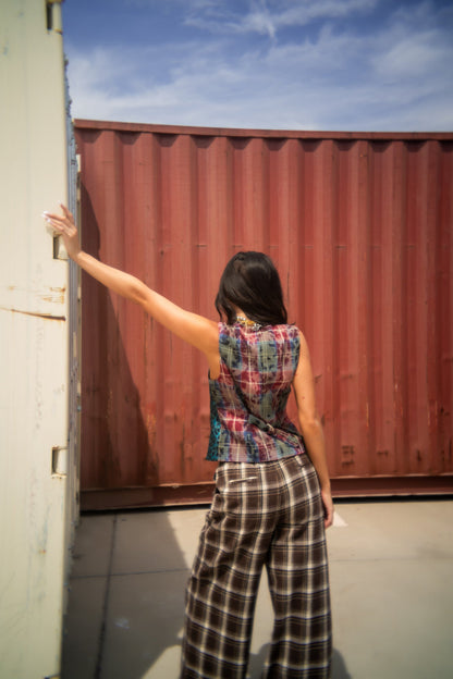 Indie Sleaze Half + Half Waistcoat Vest - Dressed in Lala